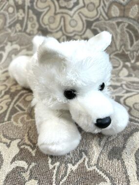 4/$20 Aurora World 8” White Wolf Plush Stuffed Animal.